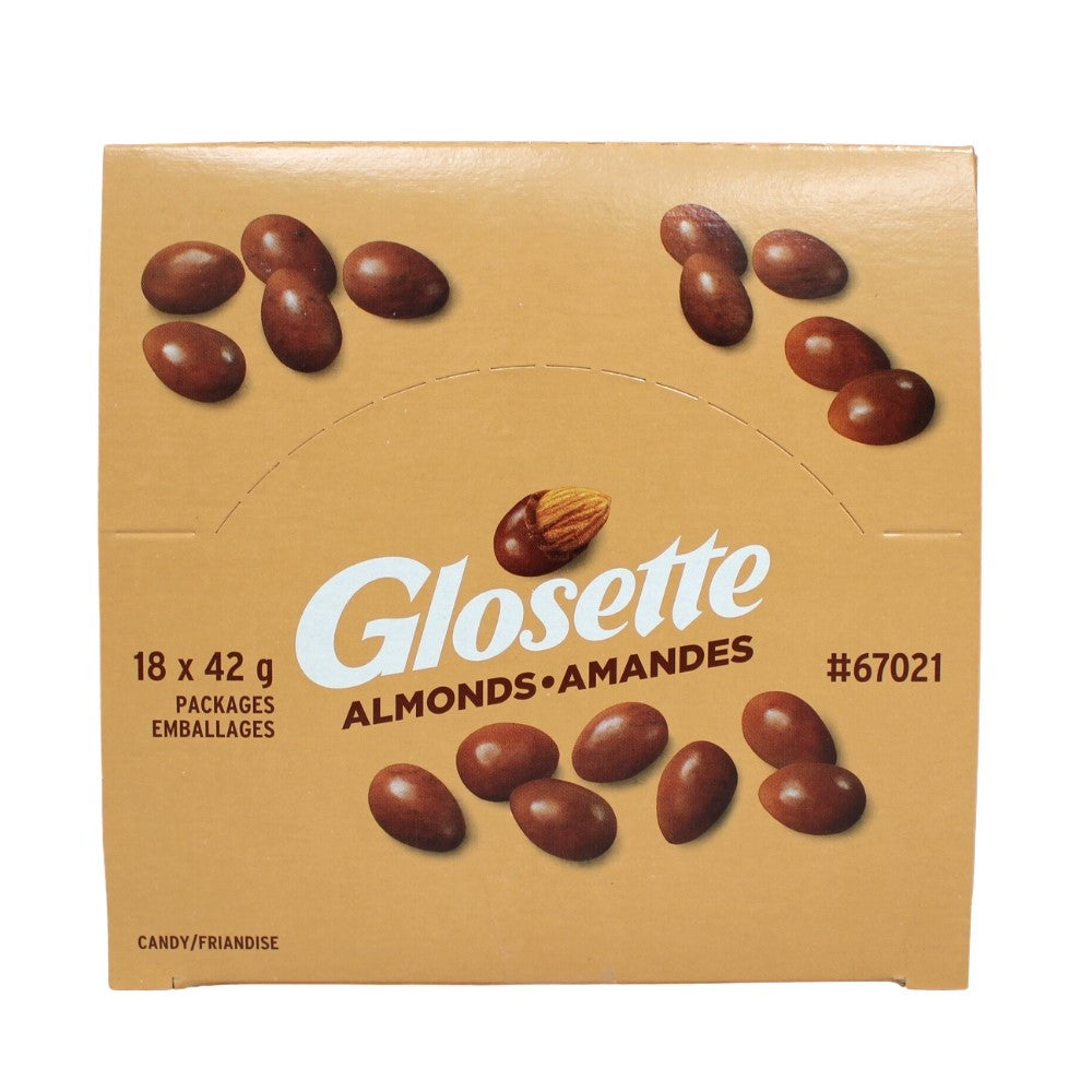 Glosette - Amandes enrobées de chocolat, 18 unités