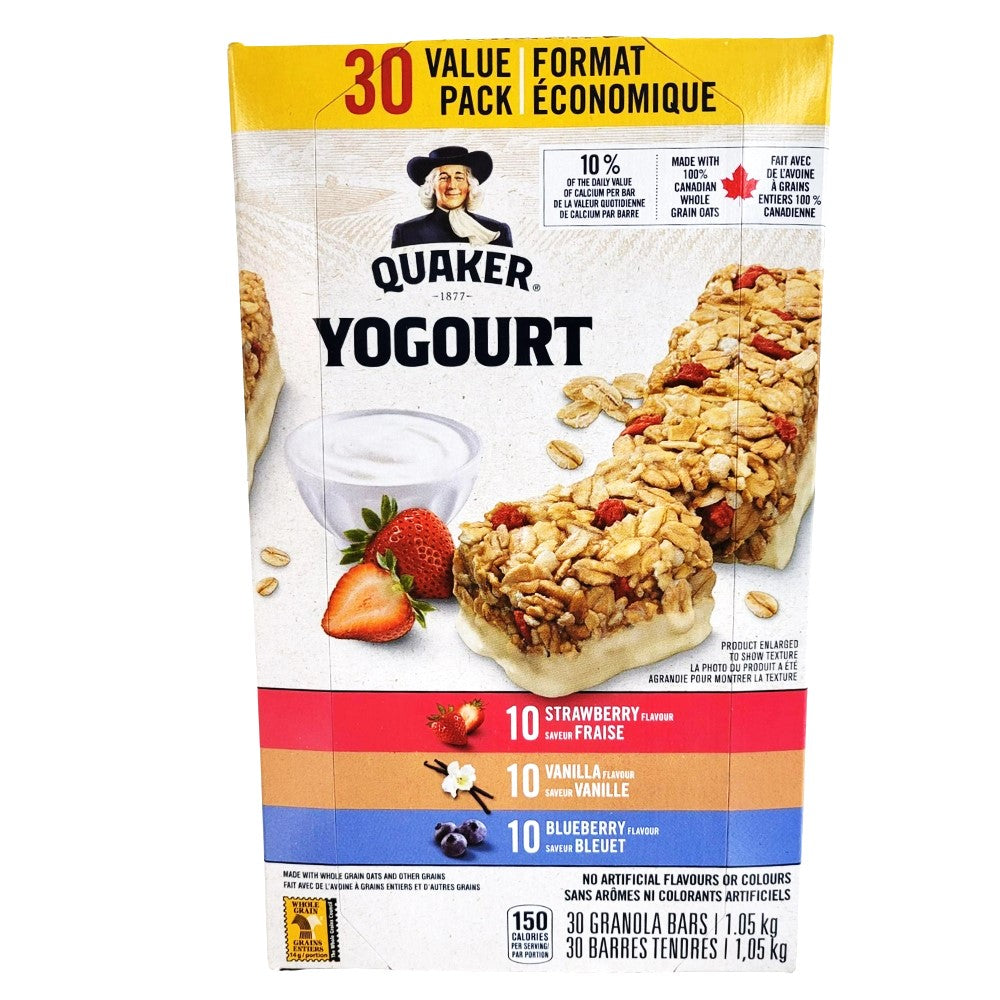 Quaker Yogurt Flavored Granola Bars - Value Pack - 1.05 kg - 30-Pack