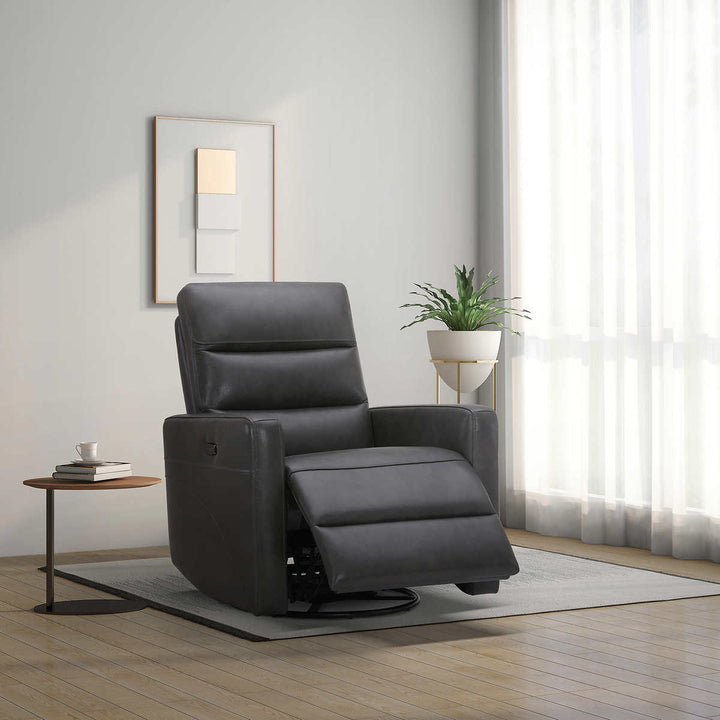 Synergy Home  - Fauteuil inclinable motorisé en cuir Arnie