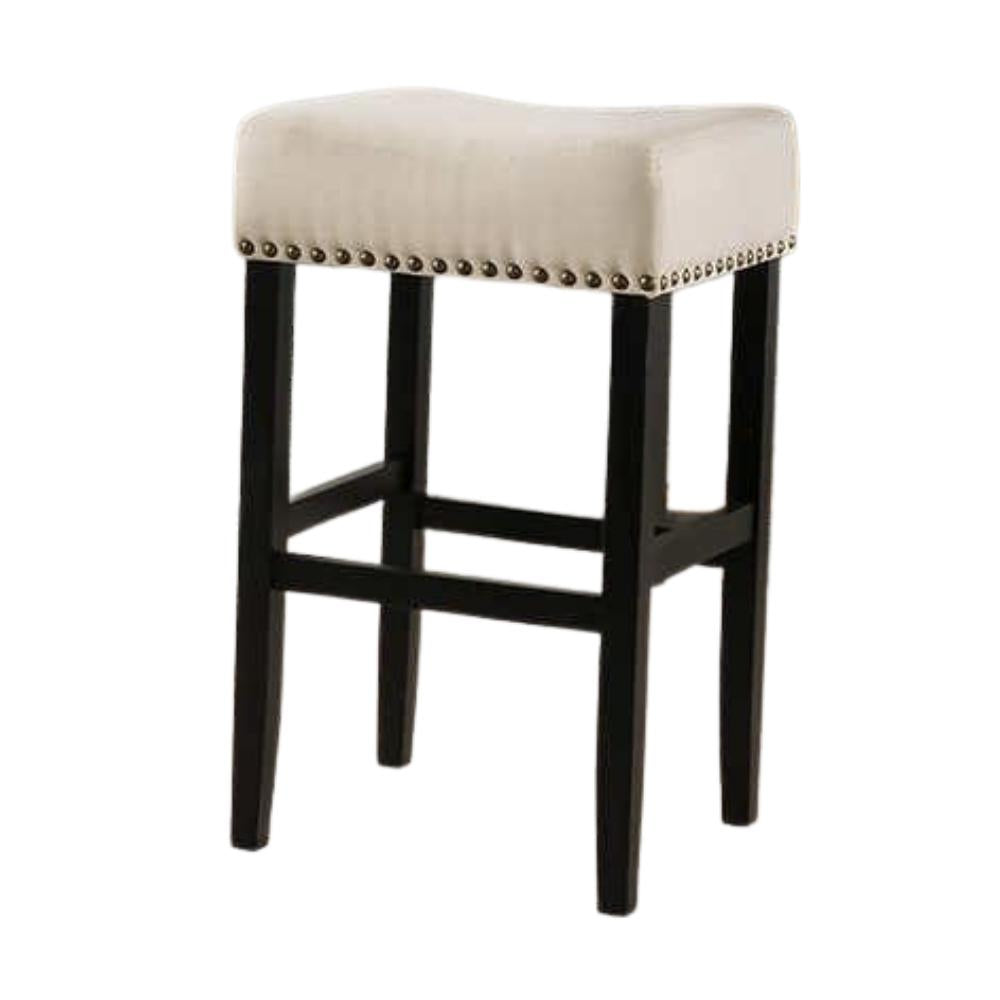 ADELE - Set of 2 Linen Counter Stools