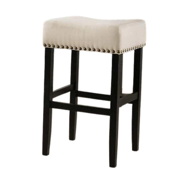 ADELE - Set of 2 Linen Counter Stools