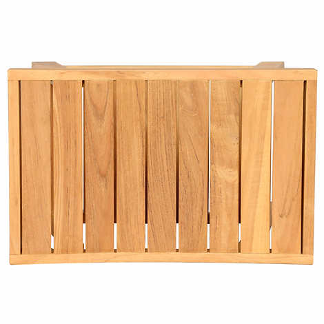 Ivena - Banc de douche en teck 20"