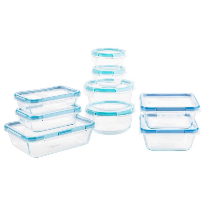Snapware 18-Piece Glass Food Storage Container Set