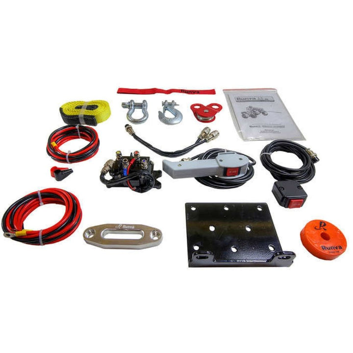 Runva 3.5P Electric ATV Winch with Synthetic Rope - 588 kg (3500 lb) Capacity