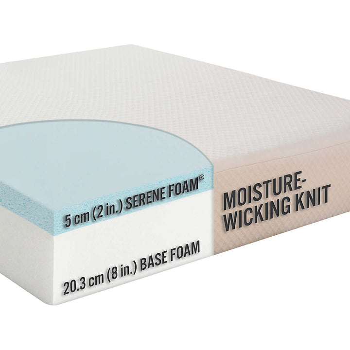 Comfort Tech – Matelas en mousse, fermeté moyenne - Serene