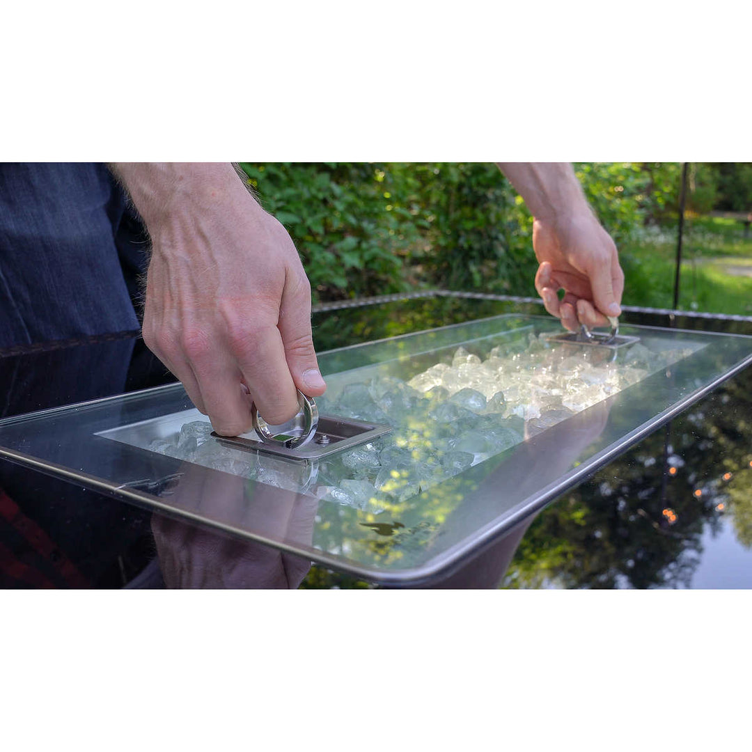 Outland 2-Piece Fire Table Wind Guard