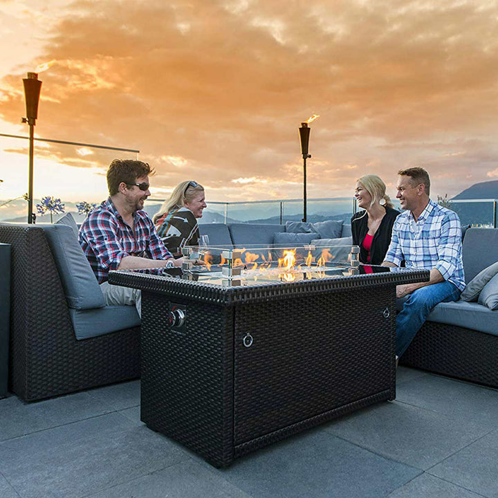 Outland 2-Piece Fire Table Wind Guard