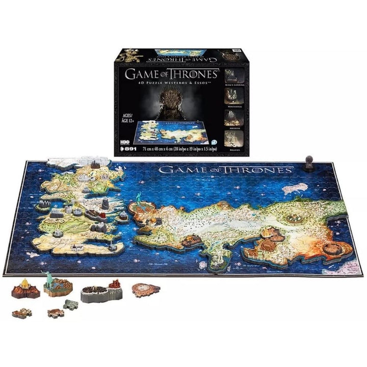 Game of Thrones 4D Puzzle of Westeros and Essos