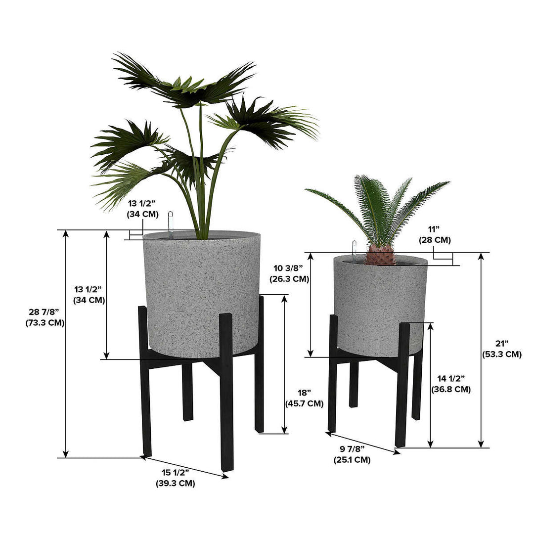 Vita Växa - Planters, set of 2 