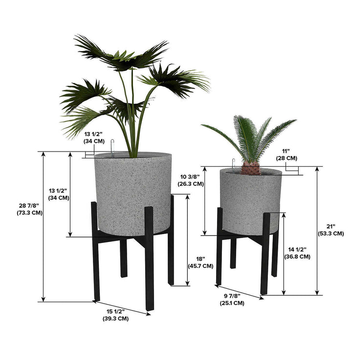 Vita Växa - Planters, set of 2 