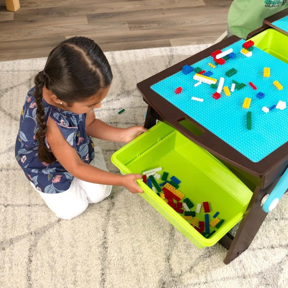 KidKraft Building Bricks Play N Store Table