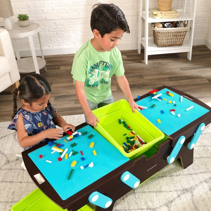 KidKraft Building Bricks Play N Store Table