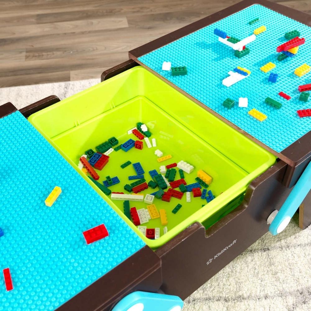KidKraft Building Bricks Play N Store Table