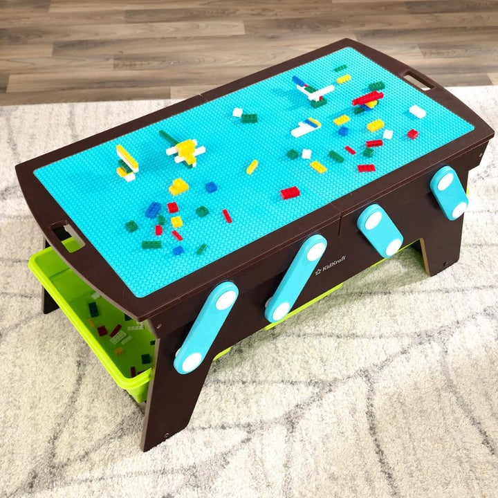 KidKraft Building Bricks Play N Store Table