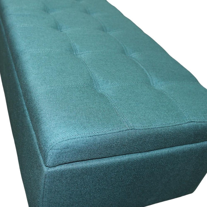 Fulham - Textured Polyester Fabric Storage Ottoman 