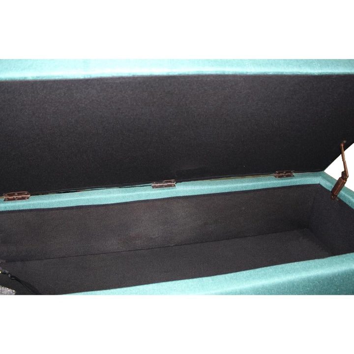 Fulham - Textured Polyester Fabric Storage Ottoman 