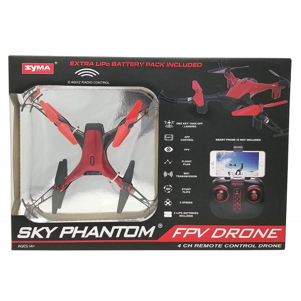 Syma - Drone 4 canaux télécommandé, Sky Phantom FPV