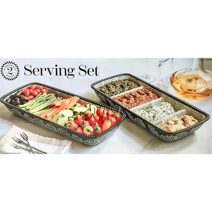 Baum - Ceramic serving set - 2 pieces 