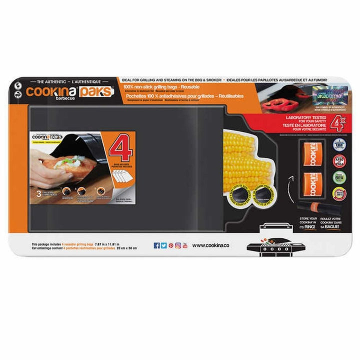 Cookina Grilling Bags - 4-Pack