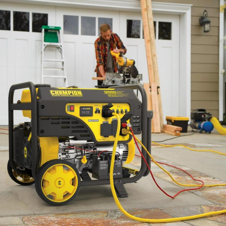 Champion 9500W / 12000W Portable Generator with Electric Start