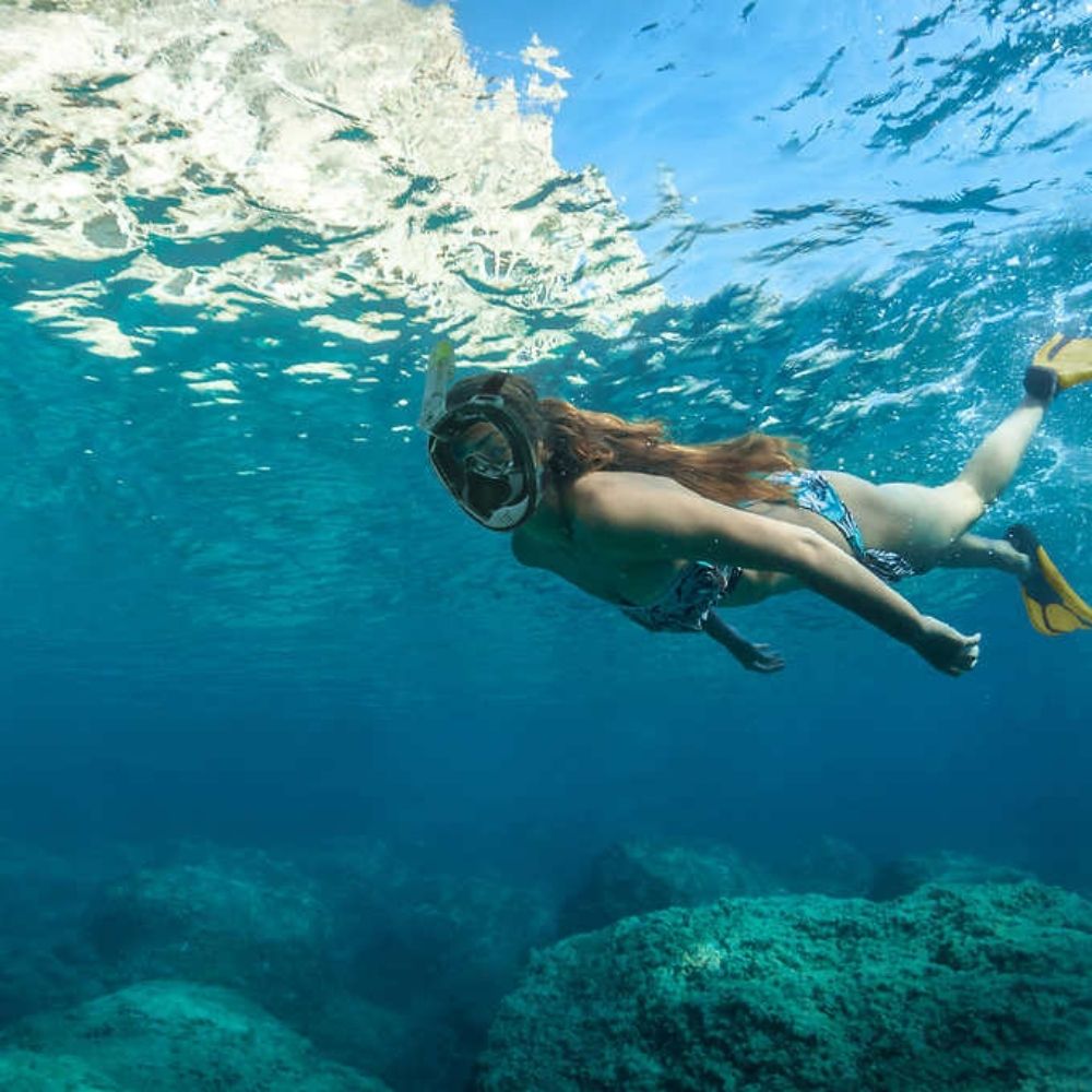 Body Glove Free Breath Snorkel Mask and Fins Set