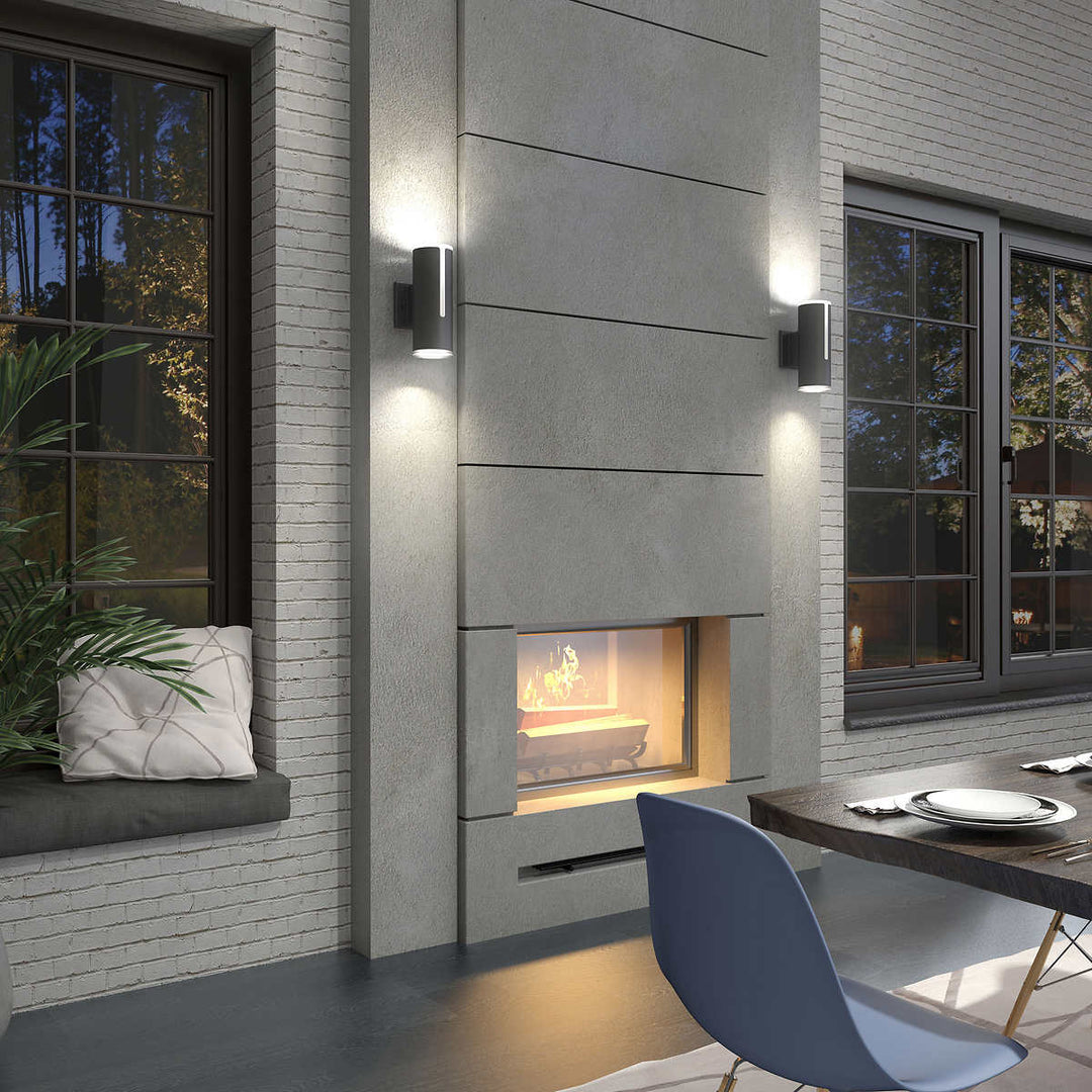 Artika - Linea black LED outdoor wall light
