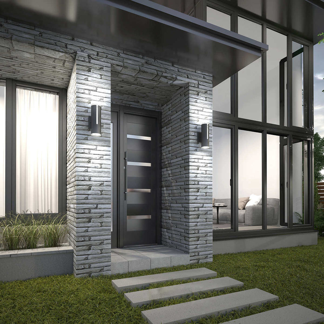 Artika - Linea black LED outdoor wall light