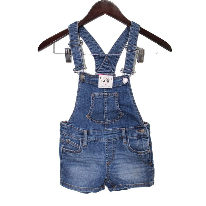 Urban Star Kids Denim Overall Shorts