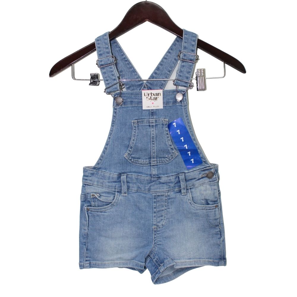 Urban Star Kids Denim Overall Shorts