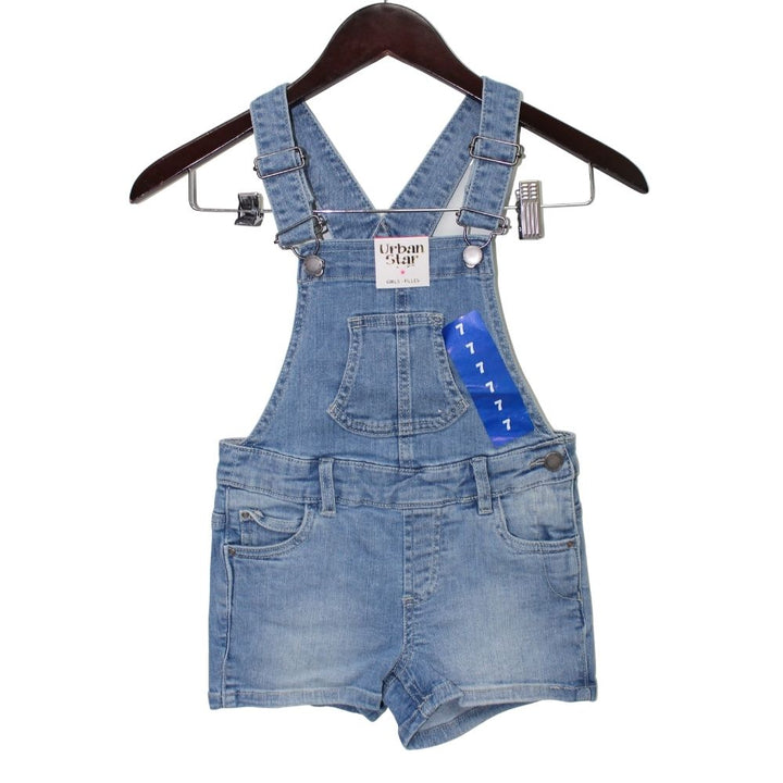Urban Star Kids Denim Overall Shorts