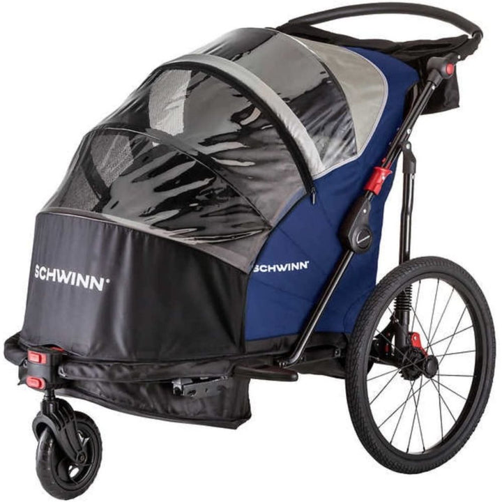 Schwinn Joyrider Blue and Grey Bike Trailer 