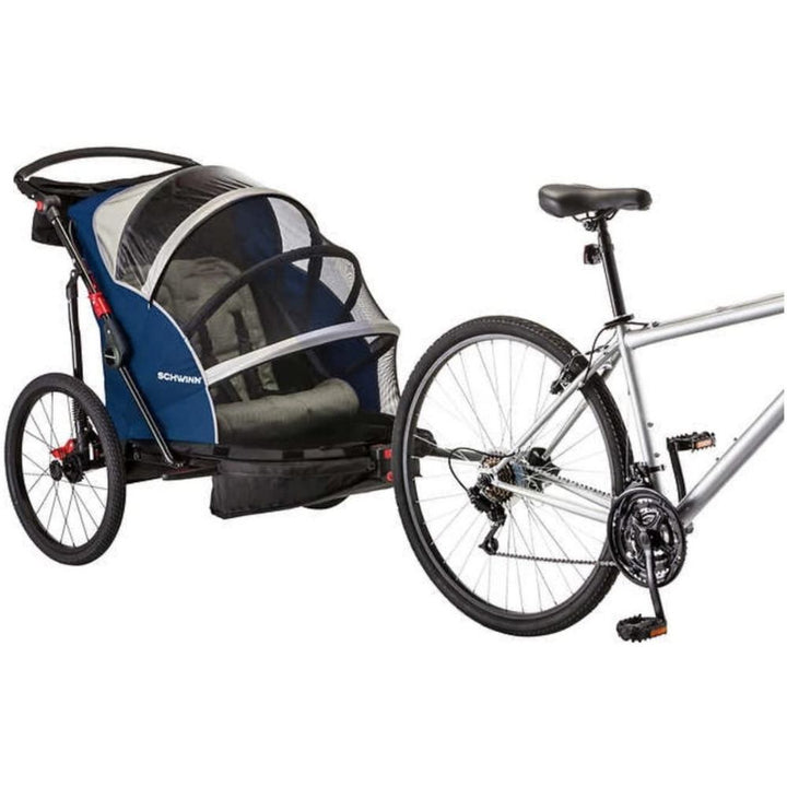 Schwinn Joyrider Blue and Grey Bike Trailer 