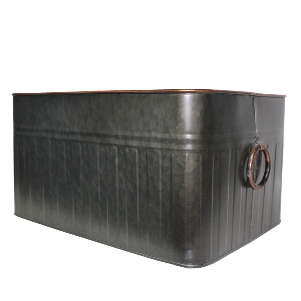 Evergreen Garden Rustic Galvanized Planter