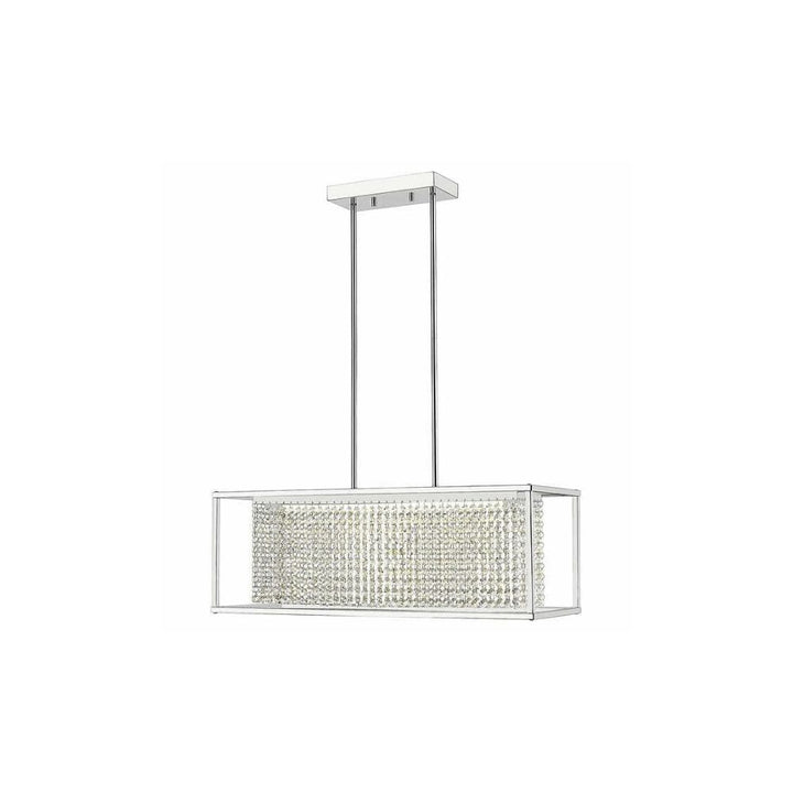OVE Decors Milo Linear LED Integrated Chandelier - Chrome