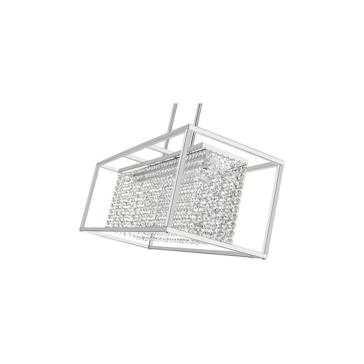 OVE Decors Milo Linear LED Integrated Chandelier - Chrome