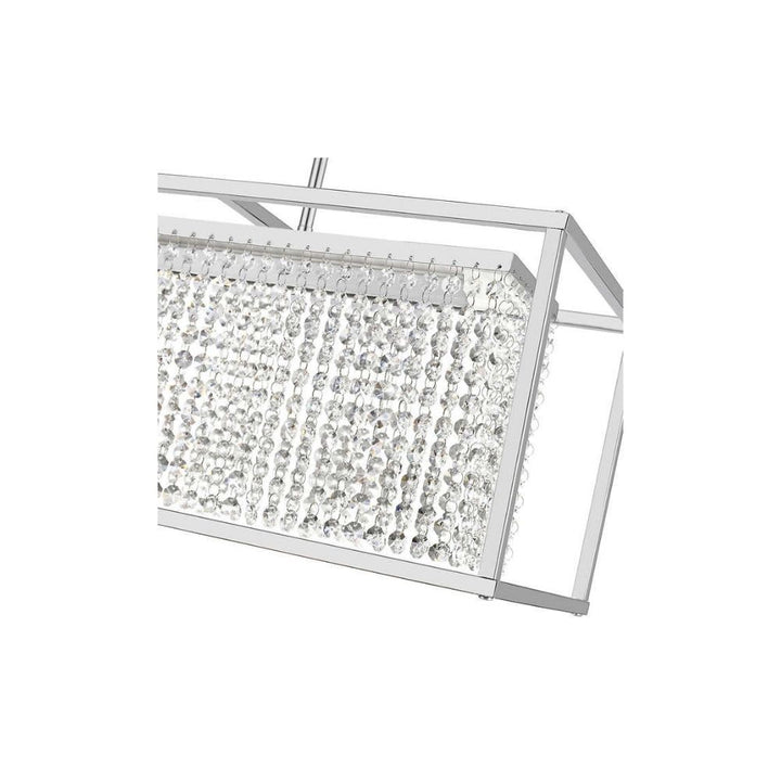 OVE Decors Milo Linear LED Integrated Chandelier - Chrome