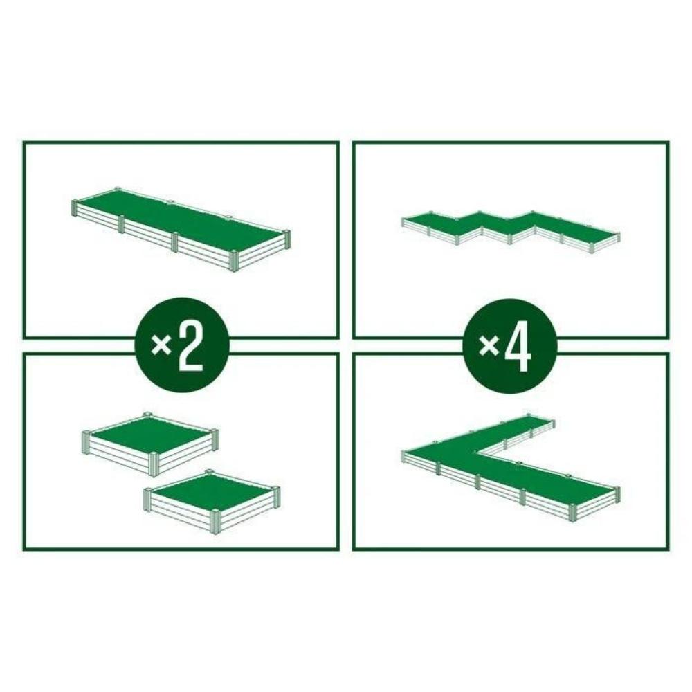 Urbana - 4' x 4' Raised Garden Set of 2 