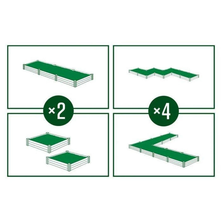 Urbana - 4' x 4' Raised Garden Set of 2 