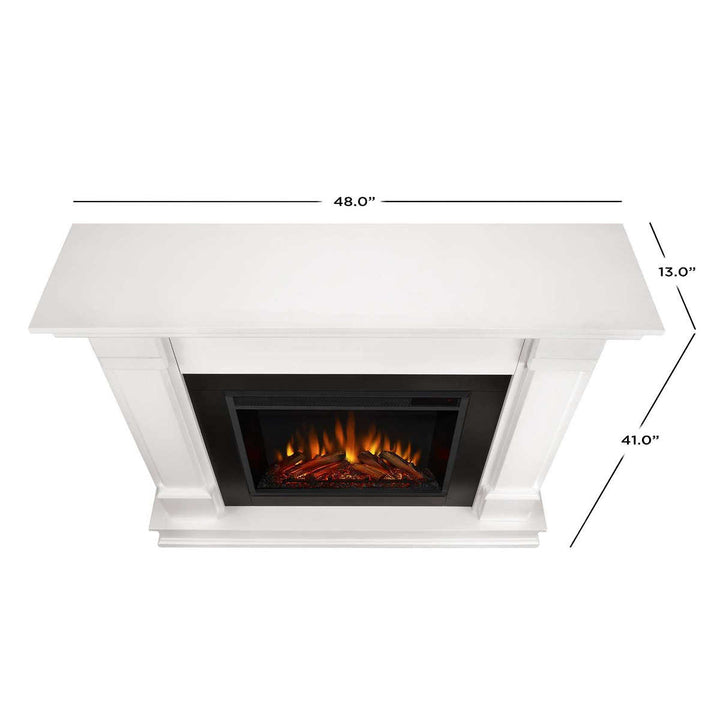 Real Flame - Silverton White Mantel Electric Fireplace