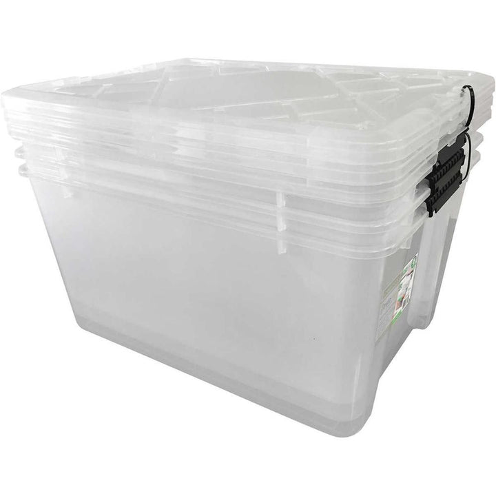 Greenmade - Bac de rangement multi-usage, 45 pintes, transparent