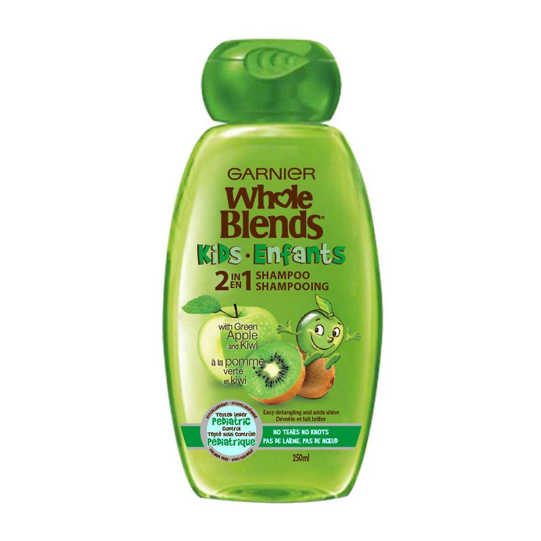 Garnier Whole Blends - Hypoallergenic 2-in-1 Kids Shampoo, 3 x 250 mL