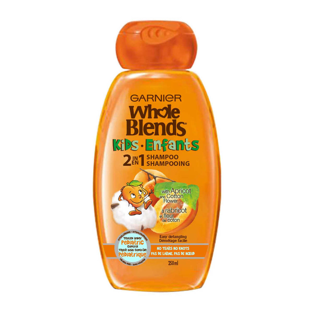 Garnier Whole Blends - Hypoallergenic 2-in-1 Kids Shampoo, 3 x 250 mL