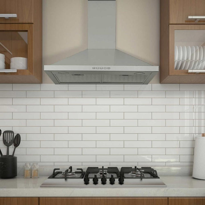 Ancona Convertible Wall-Mounted Pyramid Range Hood