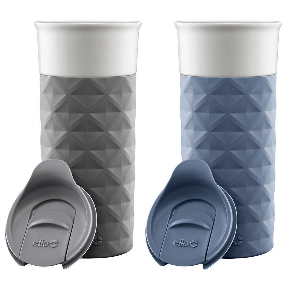Ello Ogden Ceramic Travel Mugs - 473 ml (16 oz) - 2-Pack