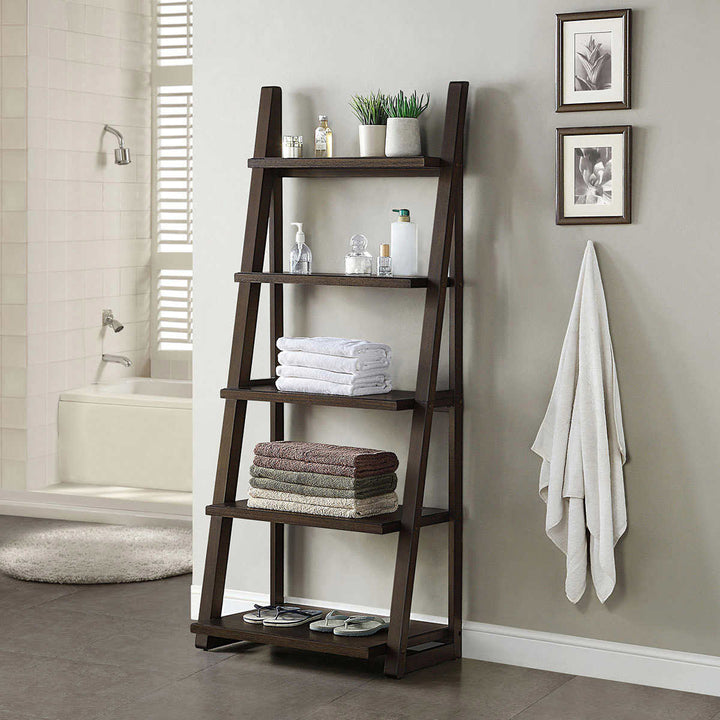 Bayside Furnishings Langston Ladder Bookcase
