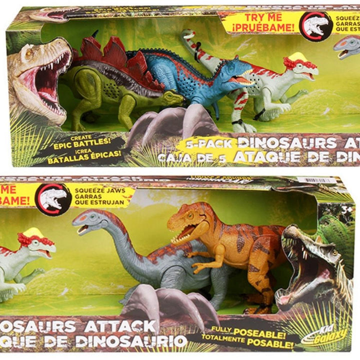 Kid Galaxy - Set of 5 dinosaurs