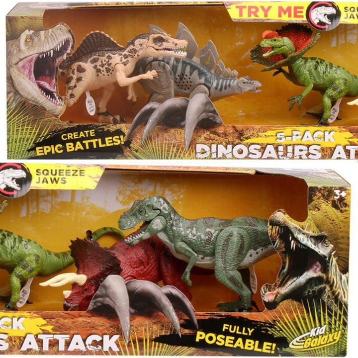 Kid Galaxy - Set of 5 dinosaurs