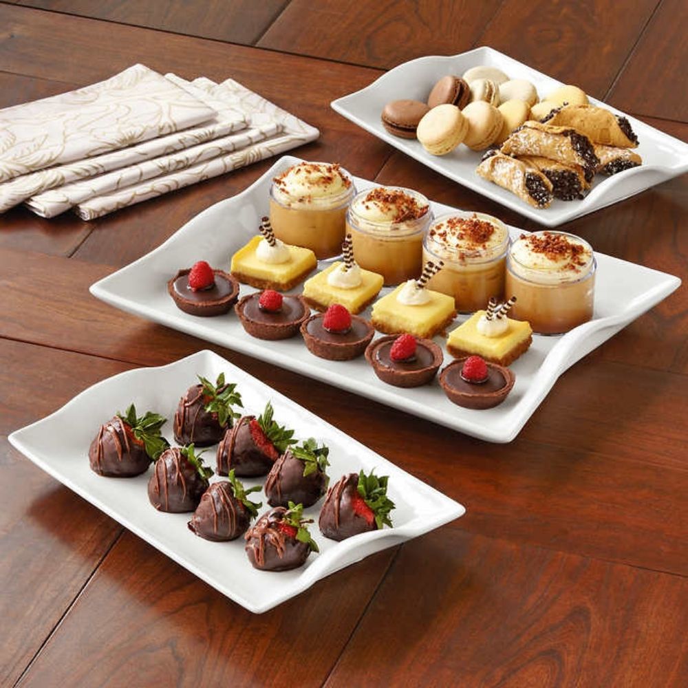 Amelia 3-Piece Porcelain Serving Set