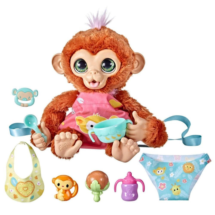 Hasbro - FurReal Pépin, mon bébé singe