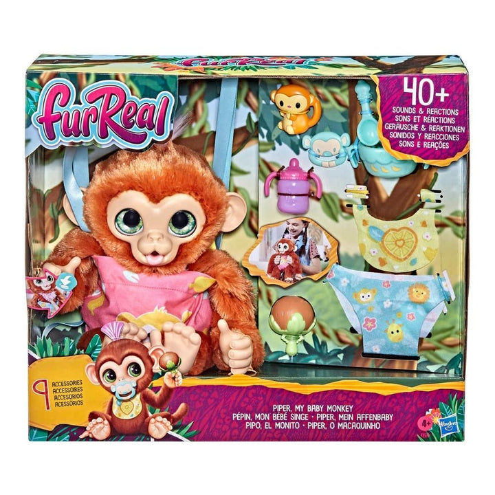 Hasbro - FurReal Pépin, mon bébé singe